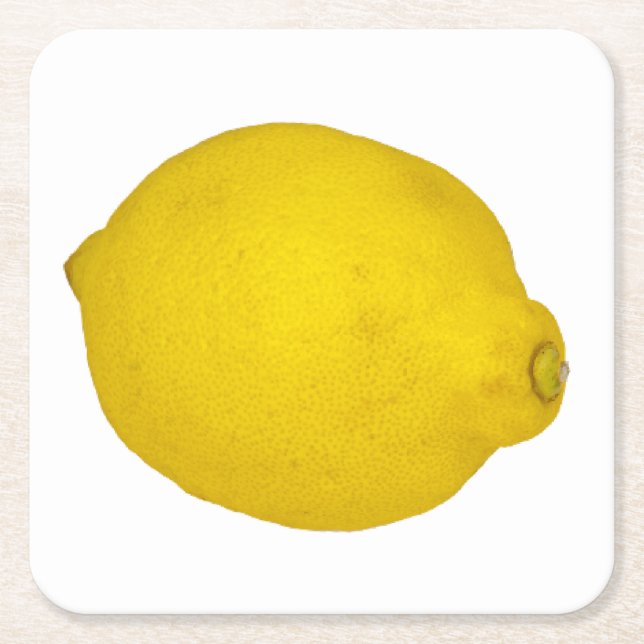 Posavasos Cuadrado De Papel Lemon (Anverso)