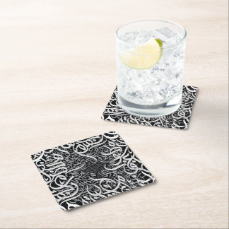 Posavasos Cuadrado De Papel letras árabes