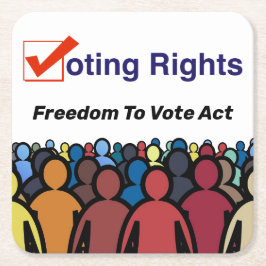 Posavasos Cuadrado De Papel Ley de derecho de voto