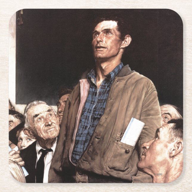 Posavasos Cuadrado De Papel Libertad De Expresión (Anverso)