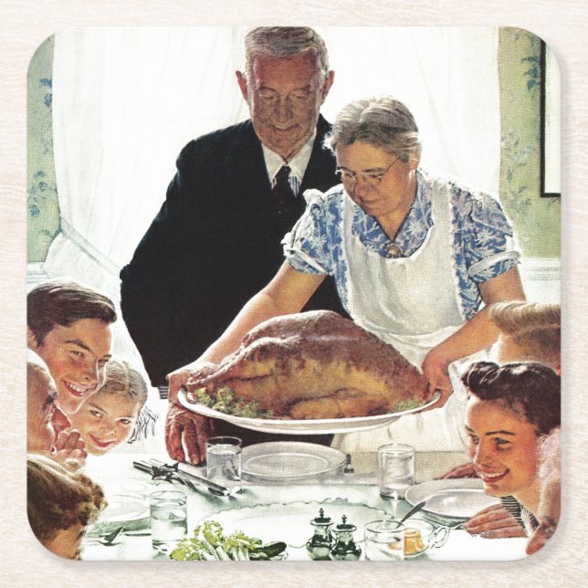 Posavasos Cuadrado De Papel Libertad para el deseo (Anverso)