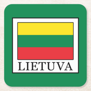 Posavasos Cuadrado De Papel Lietuva