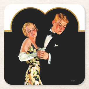 Posavasos Cuadrado De Papel Liga perdida