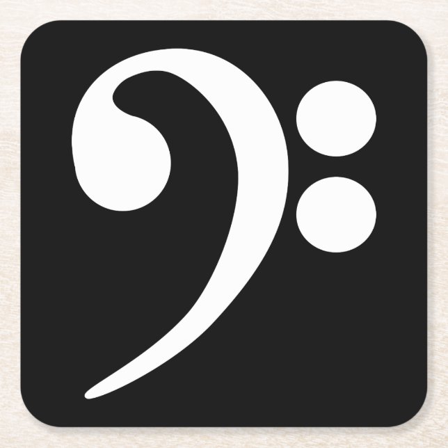 Posavasos Cuadrado De Papel Limpieza de trasero blanco (Anverso)