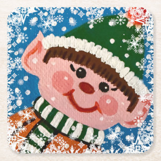 Posavasos Cuadrado De Papel Little Elf