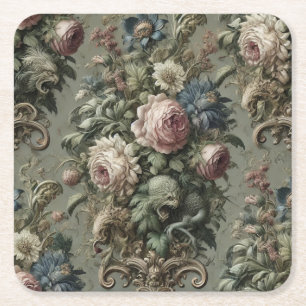 Posavasos Cuadrado De Papel Lo que yace bajo el florecimiento - victoriano gót