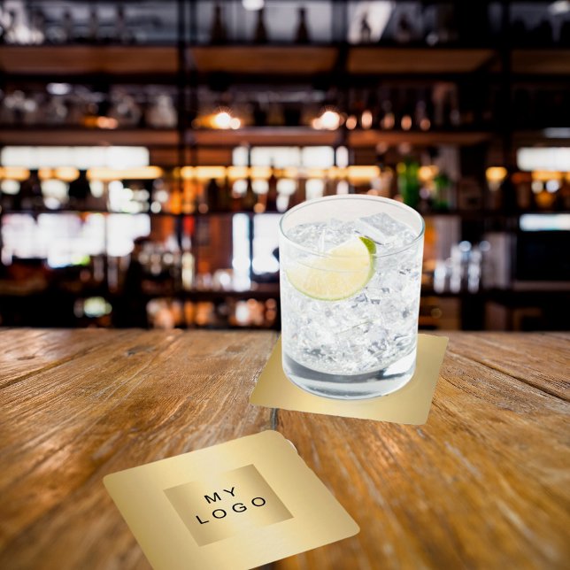 Posavasos Cuadrado De Papel Logo de Gold Business (Subido por el creador)