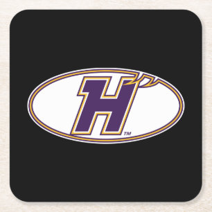 Posavasos Cuadrado De Papel Logotipo Atlético Hunter College Hawks
