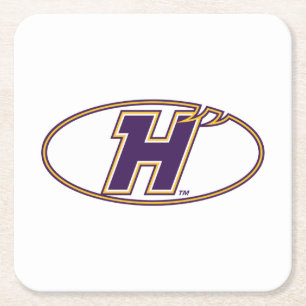 Posavasos Cuadrado De Papel Logotipo Atlético Hunter College Hawks