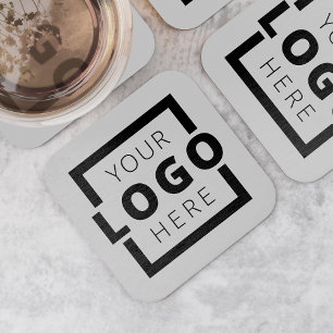 Posavasos Cuadrado De Papel Logotipo comercial promocional para personalizados