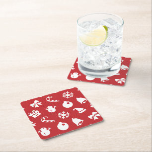 Posavasos Cuadrado De Papel Lolailo 12 Feliz Navidad/Feliz Navidad