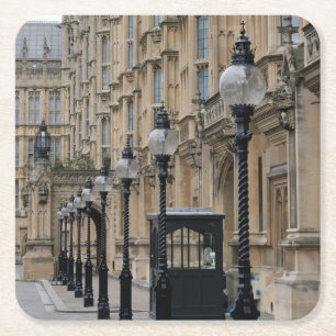 Posavasos Cuadrado De Papel Londres - Westminster - Parlamento - Pascua