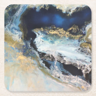 Posavasos Cuadrado De Papel Los Mares