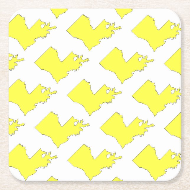 Posavasos Cuadrado De Papel Louisiana (Anverso)