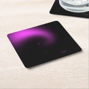 Posavasos Cuadrado De Papel Luces de Remolino de Sol Purpura