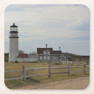 Posavasos Cuadrado De Papel Luz de Cape Cod