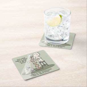 Posavasos Cuadrado De Papel Luz mía