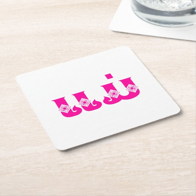 Posavasos Cuadrado De Papel Madre lao - ແ ມ່ / Mae - Laos (En perspectiva)