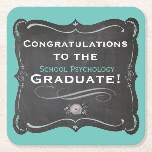 Posavasos Cuadrado De Papel Maestrías de posgrado en psicología escolar