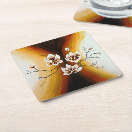 Posavasos Cuadrado De Papel Magnolien, Acryl -