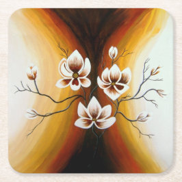 Posavasos Cuadrado De Papel Magnolien, Acryl -