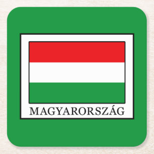 Posavasos Cuadrado De Papel Magyarorszag