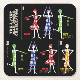 Posavasos Cuadrado De Papel Mah Jongg Charleston