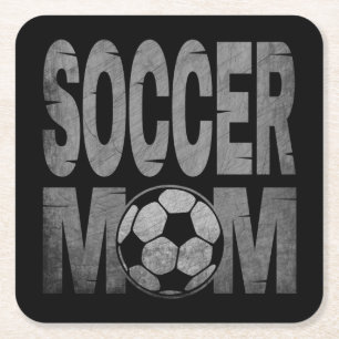 POSAVASOS CUADRADO DE PAPEL MAMÁ FÚTBOL