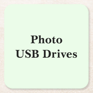 Posavasos Cuadrado De Papel Mantenga Desplazándose para Ver Esta Unidad USB de