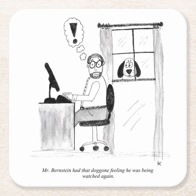 Posavasos Cuadrado De Papel Máquinas de papel de Personalizado de mordaza (Anverso)