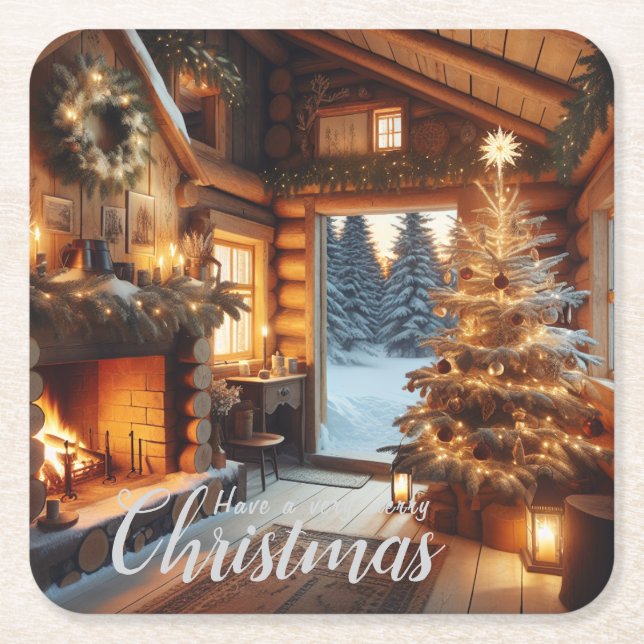 Posavasos Cuadrado De Papel Máquinas de revestimiento | Escena 6 (Anverso)