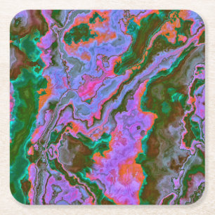 Posavasos Cuadrado De Papel Marble agrio