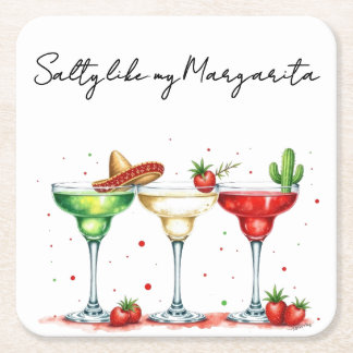 Posavasos Cuadrado De Papel Margarita Mood