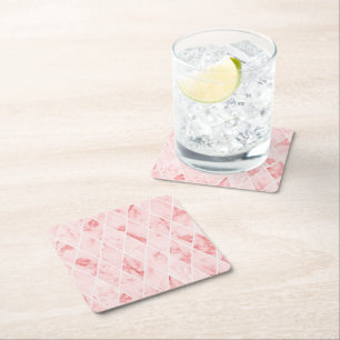 Posavasos Cuadrado De Papel mármol