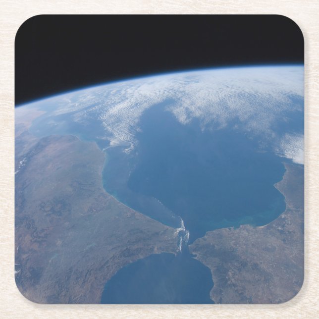 Posavasos Cuadrado De Papel Marruecos Y España. (Anverso)