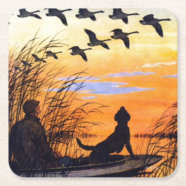 Posavasos Cuadrado De Papel Marsh de Paul Bransom (Anverso)