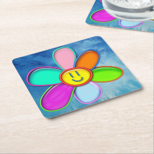 Posavasos Cuadrado De Papel Marzo de 2020 - Deseo de libertad -