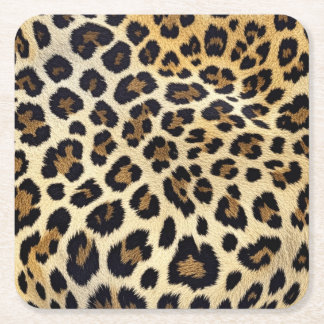 Posavasos Cuadrado De Papel Máscaras de impresión Leopardo
