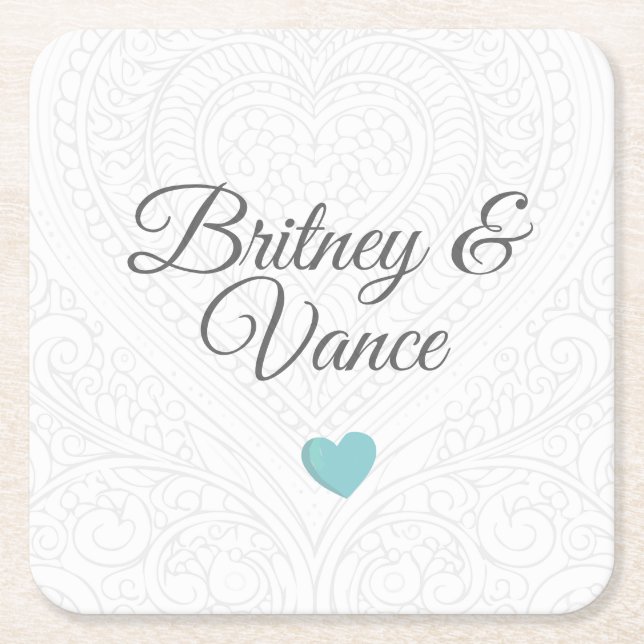 Posavasos Cuadrado De Papel Máster de cocina personalizado (Anverso)