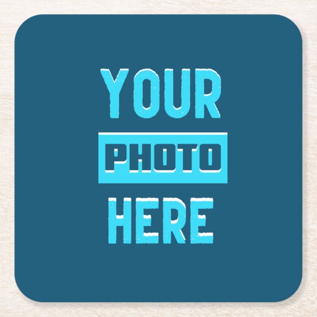 Posavasos Cuadrado De Papel Máster de papel cuadrado personalizado (Anverso)