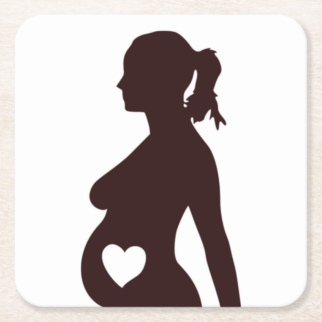 POSAVASOS CUADRADO DE PAPEL ME ENCANTA MI BEBÉ (Anverso)