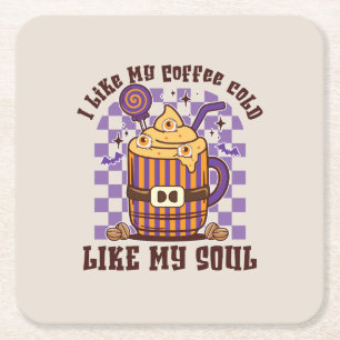 Posavasos Cuadrado De Papel Me Gusta Mi Café Frío