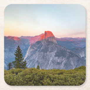 Posavasos Cuadrado De Papel Medio parque nacional de la bóveda el   Yosemite
