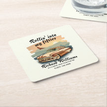 Men's classic car desert sunset 50th Birthday