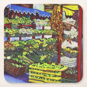 Posavasos Cuadrado De Papel Mercado de Eddie, Hungría