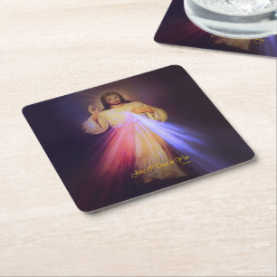 Posavasos Cuadrado De Papel Merced Divina