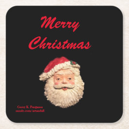 POSAVASOS CUADRADO DE PAPEL MERRY CHRISTMAS SANTA PAPER COASTER