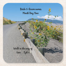 Mesa de flores en un camino rural al oeste de la m