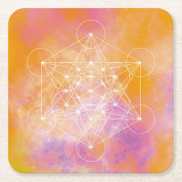 Posavasos Cuadrado De Papel Métatron