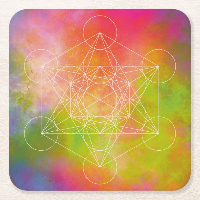 Posavasos Cuadrado De Papel Métatron (Anverso)